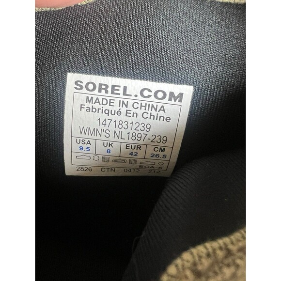 Sorel Conquest Carly Womens Boots NL2033-281 Sz 9 1/2 Waterproof Hiking Camping - Picture 14 of 14